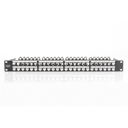 DIGITUS 48port 19" 1U fekete moduláris üres patch panel