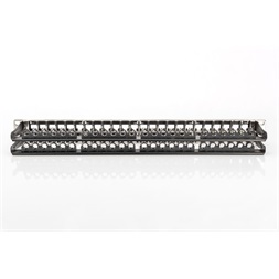 DIGITUS 48port 19" 1U fekete moduláris üres patch panel