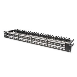 DIGITUS 48port 19" 1U fekete moduláris üres patch panel