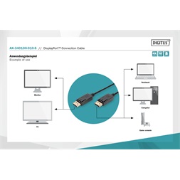 DIGITUS AK-340100-010-S 4K Display port 1m kábel