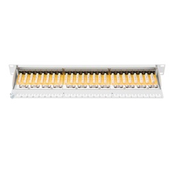 DIGITUS CAT6 24port 19" 1U kompakt szürke árnyékolt Patch Panel