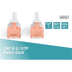 DIGITUS Cat.6 U/UTP PVC 5m szürke patch kábel