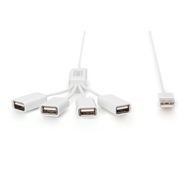 DIGITUS DA-70216 4 portos slim spider USB 2.0 HUB