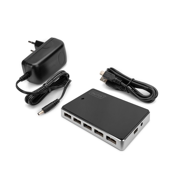 DIGITUS DA-70229 10 portos USB 2.0 HUB