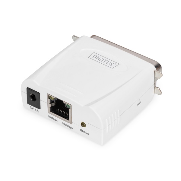 DIGITUS DN-13001-1 Fast Ethernet párhuzamos nyomtatószerver