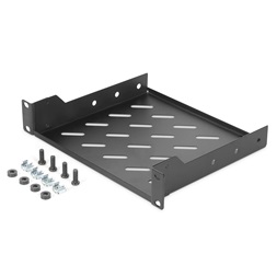 DIGITUS DN-10-TRAY-2-B 10" 1U 201mm mély fekete fix polc