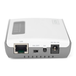 DIGITUS DN-13024 2 port USB 2.0 vezeték nélküli többfunkciós nyomtatószerver