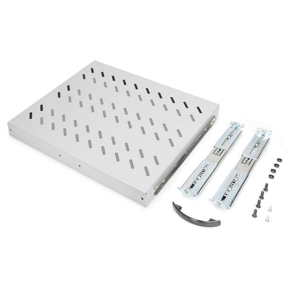 DIGITUS DN-19 TRAY-2-600 19" 1U 345mm mély 25kg szürke kihúzható polc