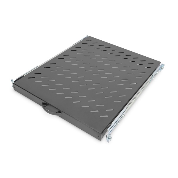 DIGITUS DN-19 TRAY-2-800SW 19" 1U 568mm mély 25kg fekete kihúzható polc