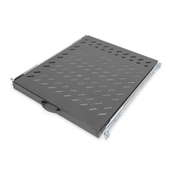 DIGITUS DN-19 TRAY-2-800SW 19" 1U 568mm mély 25kg fekete kihúzható polc