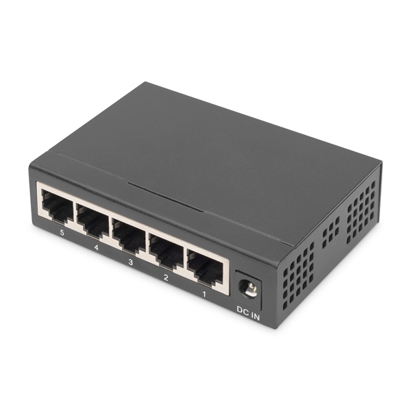 DIGITUS DN-80202-1 5x GbE Lan port nem menedzselhető asztali switch