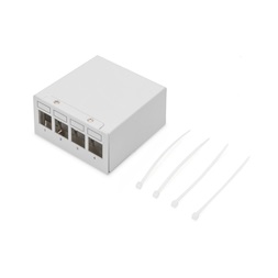 DIGITUS DN-93714 Asztali 4 portos árnyékolt moduláris üres Patch Panel