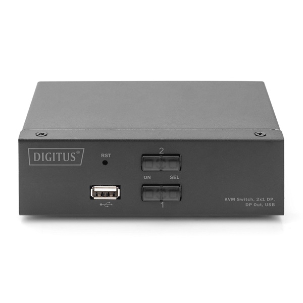 DIGITUS DS-12851 UHD 4K 60Hz 2 port Displayport KVM Switch