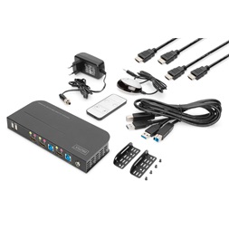 DIGITUS DS-12874 UHD 4K 60Hz 2 port HDMI KVM Switch