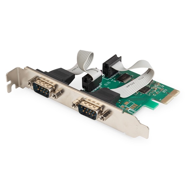 DIGITUS DS-30000-1 2 port DSUB 9 PCIe hálózati kártya