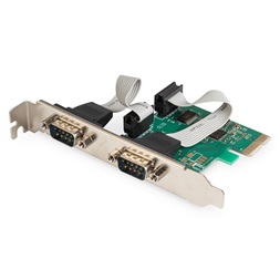 DIGITUS DS-30000-1 2 port DSUB 9 PCIe hálózati kártya