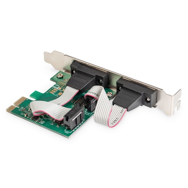 DIGITUS DS-30000-1 2 port DSUB 9 PCIe hálózati kártya