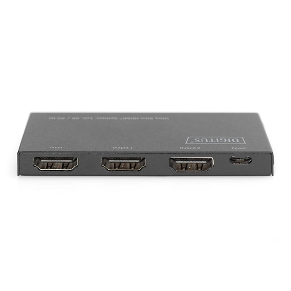 DIGITUS DS-45322 HDMI 4K 60Hz 1x2 Ultra Slim Splitter