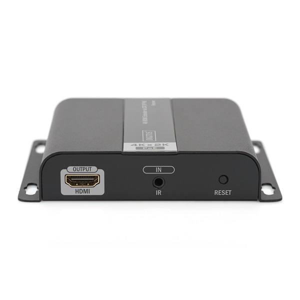 DIGITUS DS-55125 4K HDMI (CAT/IP) extender 6 (120m) POE vevőegység fekete