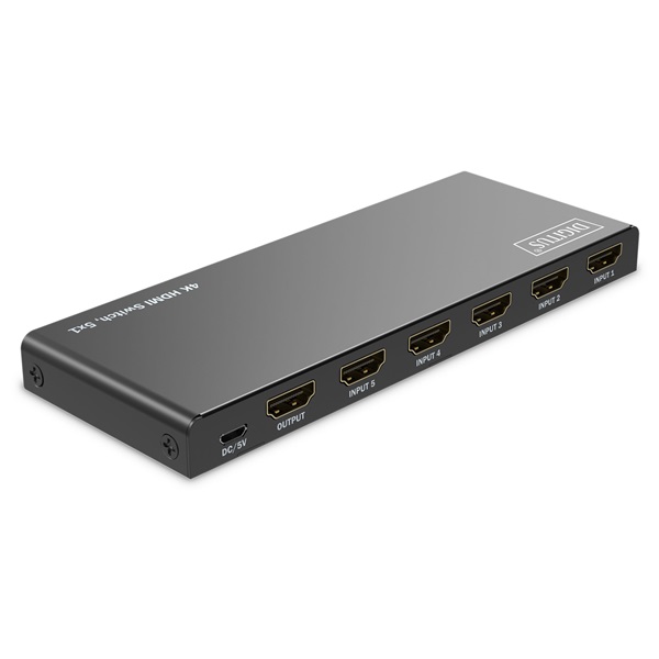 DIGITUS DS-55332 HDMI 4K 60Hz 5x1 Switch