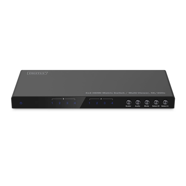 DIGITUS DS-55345 HDMI 4K 30Hz 4x2 Matrix Switch /Multi Viewer