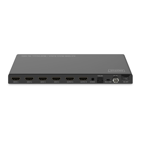 DIGITUS DS-55345 HDMI 4K 30Hz 4x2 Matrix Switch /Multi Viewer