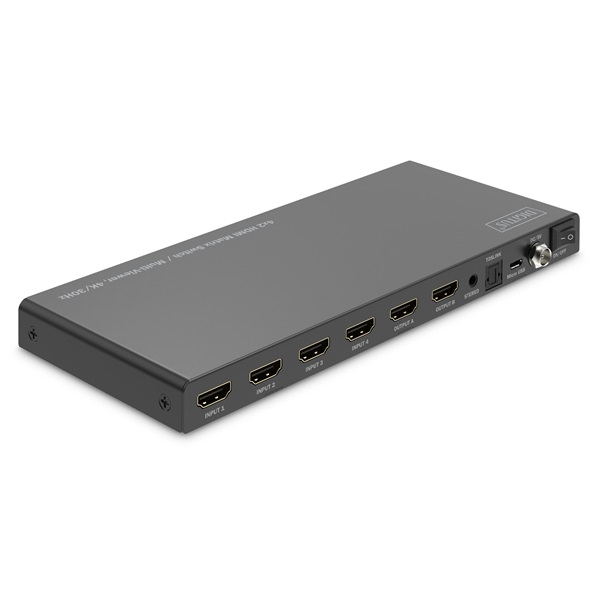 DIGITUS DS-55345 HDMI 4K 30Hz 4x2 Matrix Switch /Multi Viewer