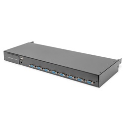 DIGITUS DS-72213 8 portos PS/2 USB VGA KVM switch