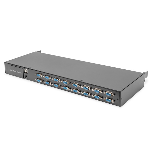 DIGITUS DS-72214 16 portos PS/2 USB VGA KVM switch