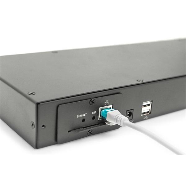 DIGITUS DS-72216 8 portos PS/2 USB Cat.5 VGA KVM switch