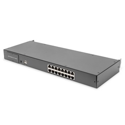 DIGITUS DS-72217 16 portos PS/2 USB Cat.5 VGA KVM switch