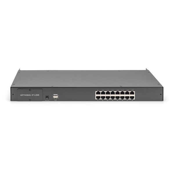 DIGITUS DS-72217 16 portos PS/2 USB Cat.5 VGA KVM switch