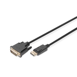 DIGITUS Full HD 60Hz Dual Link 1.1a DisplayPort - DVI-D kábel 3m