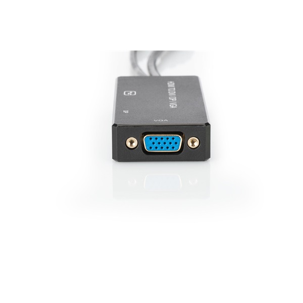 DIGITUS High Speed Full HD 4K 60Hz HDMI 3in1 Multi Media Adapter