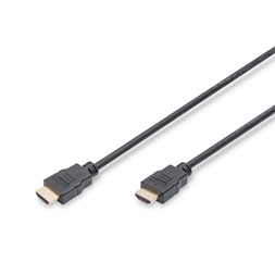 DIGITUS High Speed UHD 4K 3D 30Hz 1.4 aranyozott Ethernet HDMI kábel 2m