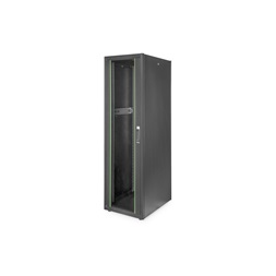 DIGITUS Rack Dynamic Basic 19" 42U 2040x600x800mm üvegajtós fekete álló rack szekrény