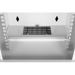 DIGITUS SOHO PRO 10" 12U 595x315x300mm üvegajtós szürke fali rack szekrény