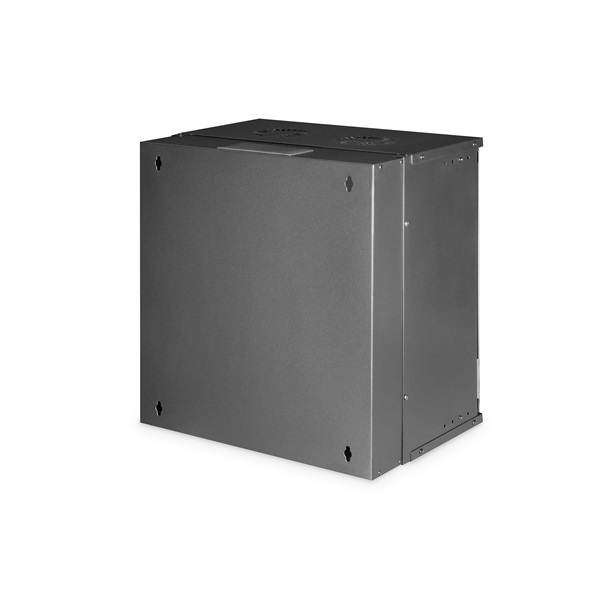 DIGITUS SOHO PRO 19" 12U 595x540x400mm üvegajtós fekete fali rack szekrény