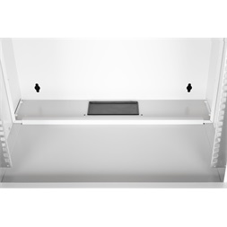 DIGITUS SOHO PRO 19" 12U 595x540x400mm üvegajtós szürke fali rack szekrény