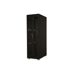 DIGITUS Server Rack Unique 19" 42U 2050x800x1000mm perforált ajtós fekete álló szerver rack szekrény