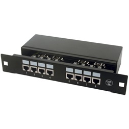 DIGITUS 10" 1U 8portos Cat5E árnyékolt Patch panel