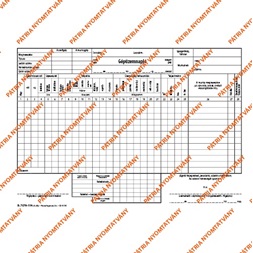 D.7570-110 A4 25x3lap fekvő "Gépüzemnapló" nyomtatvány