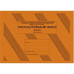 D.VV.2 A4 50lapos fekvő "Fagylaltforgalmi napló" nyomtatvány