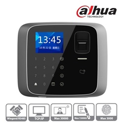 Dahua ASI1212A(V2) 2,4"TFT, RFID(13,56MHz)+kód+ujjlenyomat, RS-485/Wiegand/RJ45, I/O, IP55 beléptető vezérlő