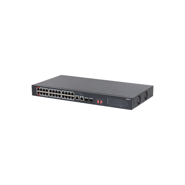 Dahua S3226-24ET-240 24x 10/100 (PoE 240W)+2x 100/1000 Uplink/SFP combo Uplink PoE switch