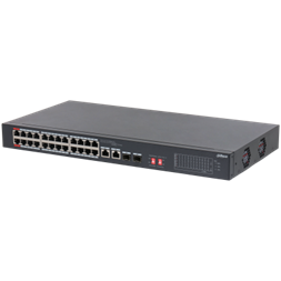 Dahua S3226-24ET-240 24x 10/100 (PoE 240W)+2x 100/1000 Uplink/SFP combo Uplink PoE switch