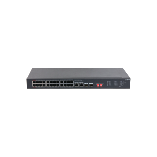 Dahua S3226-24ET-240 24x 10/100 (PoE 240W)+2x 100/1000 Uplink/SFP combo Uplink PoE switch