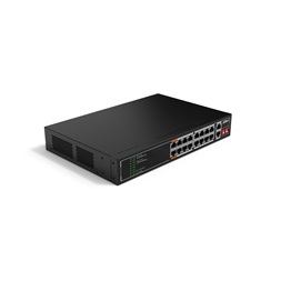 Dahua SF1018LP 16x10/100 Mbps PoE + 2x1 Gbps uplink/135W/nem menedzselhető PoE Switch