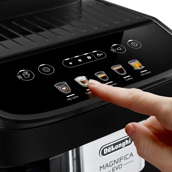 DeLonghi ECAM290.61.B Magnifica Evo fekete tejhabosítóval automata kávéfőző