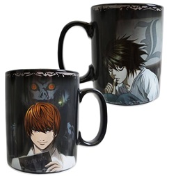 Death Note Kira & L 460ml hőre változó bögre